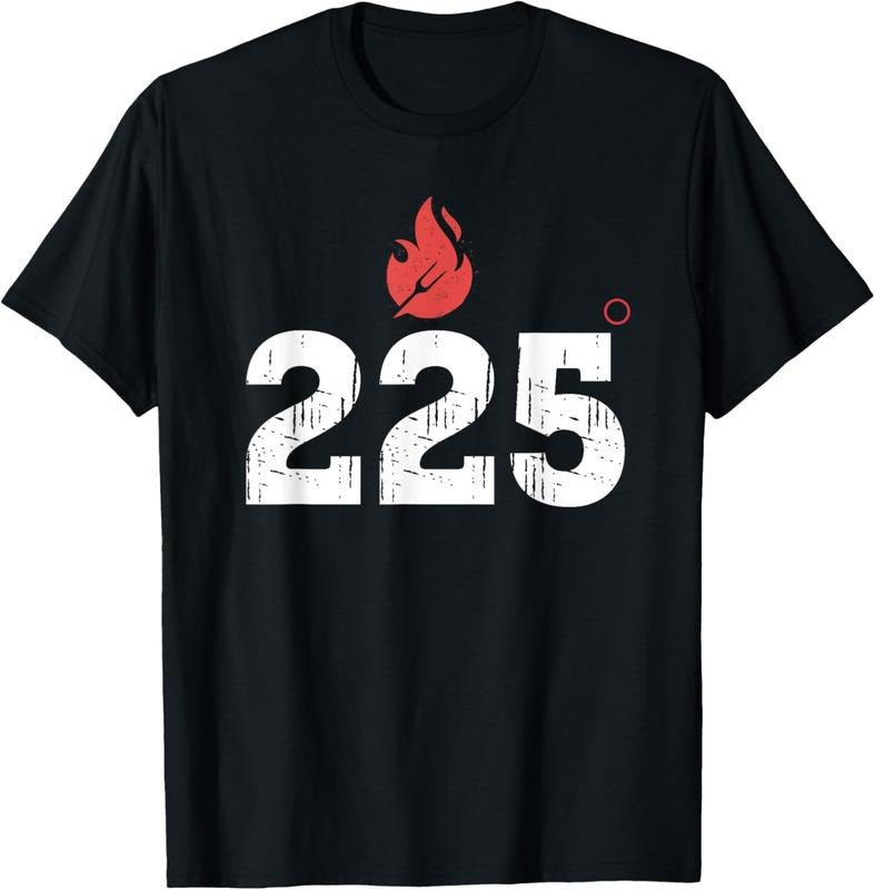 100% Cotton BBQ Barbeque Grilling 225 Degrees Smoking Meat Dad Father T-Shirt Hoodie, Sweatshirt | GrindPrints.com
