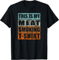 100% Cotton BBQ Smoker Themed Retro - Vintage My Meat Smoking T-Shirt Hoodie, Sweatshirt | GrindPrints.com