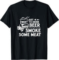 100% Cotton BBQ Smoking Pitmaster Drink Beer Smoke Meat T-Shirts, Hoodie, Sweatshirt