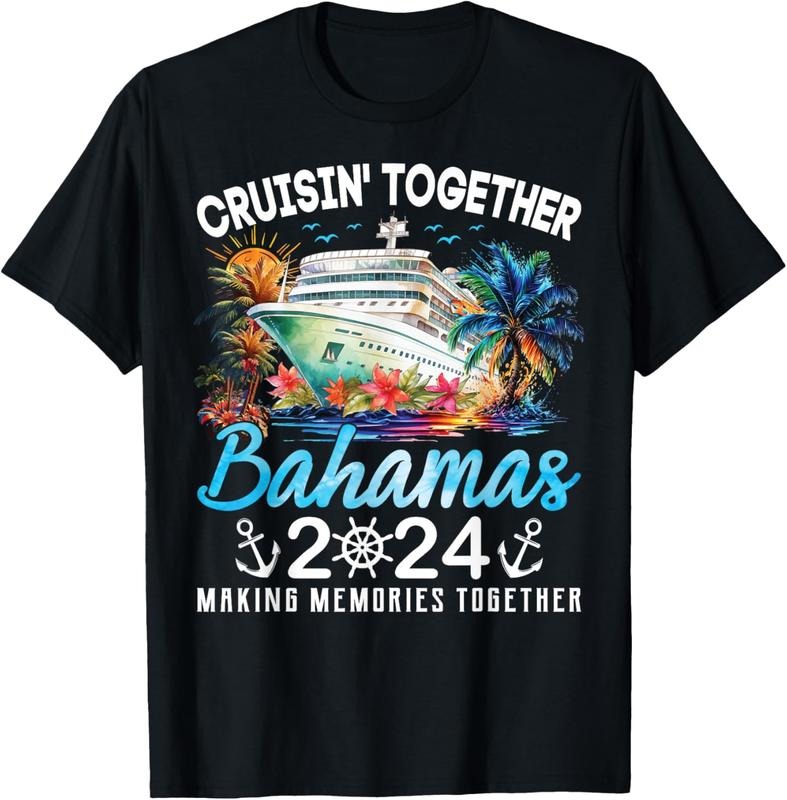 100% Cotton Bahamas Cruise 2024 Family Vacation Cruisin Together Bahamas T-Shirt Hoodie, Sweatshirt | GrindPrints.com