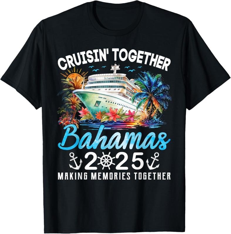 100% Cotton Bahamas Cruise 2025 Family Matching Cruise Bahamas Vacation T-Shirt Hoodie, Sweatshirt | GrindPrints.com