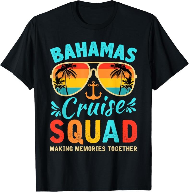 100% Cotton Bahamas Vacation 2025 Squad Family Friends Matching Group T-Shirt Hoodie, Sweatshirt | GrindPrints.com