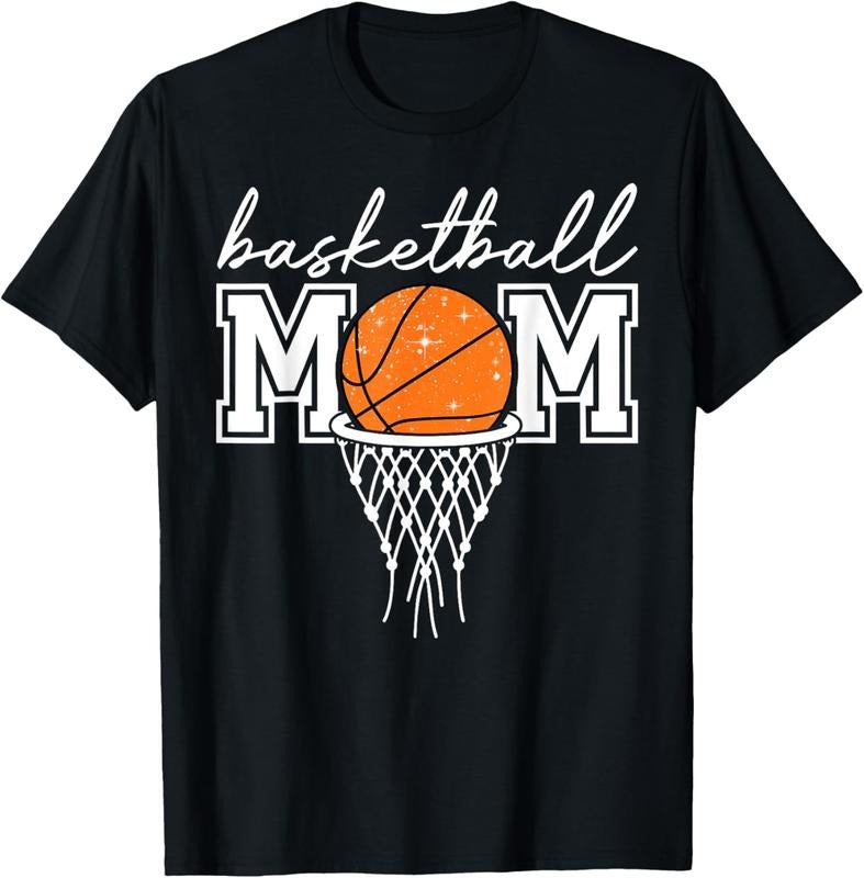 100% Cotton Basketball Mom Mother Leopard Basketball Hoop Net Game Day T-Shirt Hoodie, Sweatshirt | GrindPrints.com