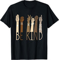 100% Cotton Be Kind Sign Language Hand Talking Teachers Interpreter ASL T-Shirt Hoodie, Sweatshirt | GrindPrints.com