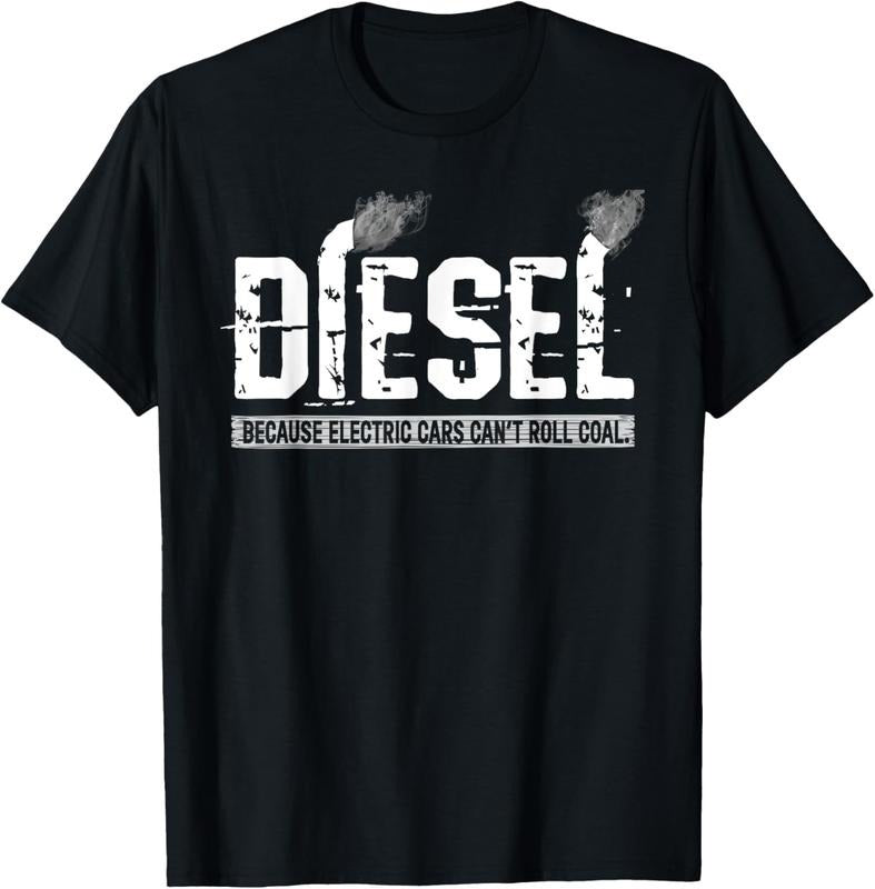 100% Cotton Because Electric Cars Can't Roll Coal Truck T-Shirt Hoodie, Sweatshirt | GrindPrints.com