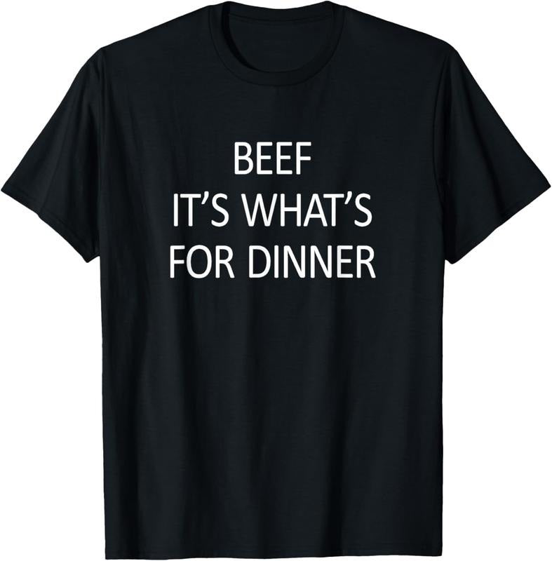 100% Cotton Beef - It's What's For Dinner - T-Shirt Hoodie, Sweatshirt | GrindPrints.com
