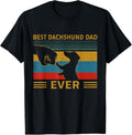 100% Cotton Best Dachshund Dad Ever Funny Weiner Dog Men Gifts T-Shirt Hoodie, Sweatshirt | GrindPrints.com
