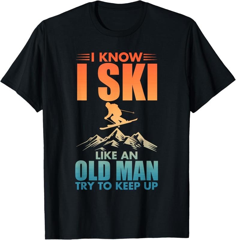 100% Cotton Best Ski Art For Grandpa Men Skiing Nordic Skier Skiing T-Shirt Hoodie, Sweatshirt | GrindPrints.com