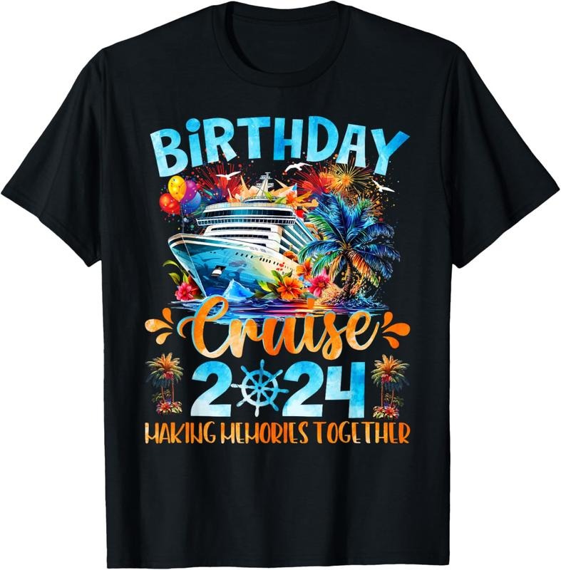 100% Cotton Birthday Cruise 2024 Making Memories Together Family Group T-Shirt Hoodie, Sweatshirt | GrindPrints.com