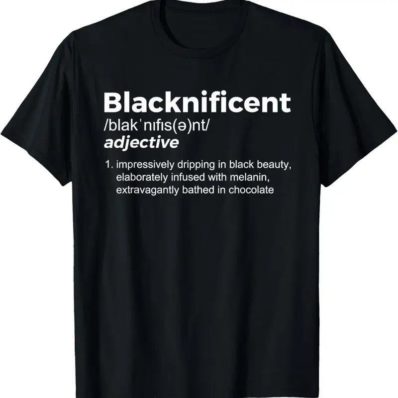 100% Cotton Blacknificent - Black History & African Roots Afro T-Shirt Hoodie, Sweatshirt | GrindPrints.com