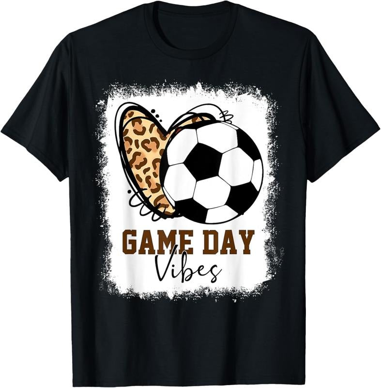 100% Cotton Bleached Soccer Game Day Vibes Soccer Mom Game Day Season T-Shirt Hoodie, Sweatshirt | GrindPrints.com