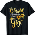 100% Cotton Blessed To Be Called Gigi Sunflower Butterfly Mothers Day T-Shirt Hoodie, Sweatshirt | GrindPrints.com