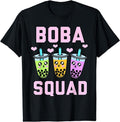 [100% Cotton]Boba Tea Squad Matching Bestie Sister Family Of 3 Bubble Tea T-Shirt Hoodie, Sweatshirt | GrindPrints.com
