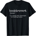 100% Cotton Booktrovert, Funny Book Reader T-Shirt Hoodie, Sweatshirt | GrindPrints.com