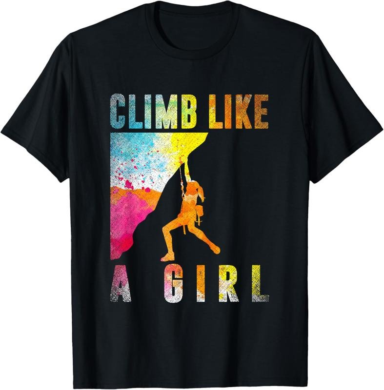 100% Cotton Bouldering Rock Climber Women Girls  Rock Climbing T-Shirt Hoodie, Sweatshirt | GrindPrints.com