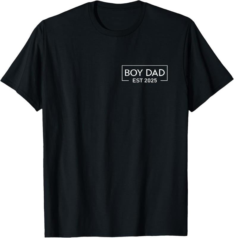 100% Cotton Boy Dad Est. 2025 Logo Dad 2025 loading New Dad Of Boy 2025 T-Shirt Hoodie, Sweatshirt | GrindPrints.com