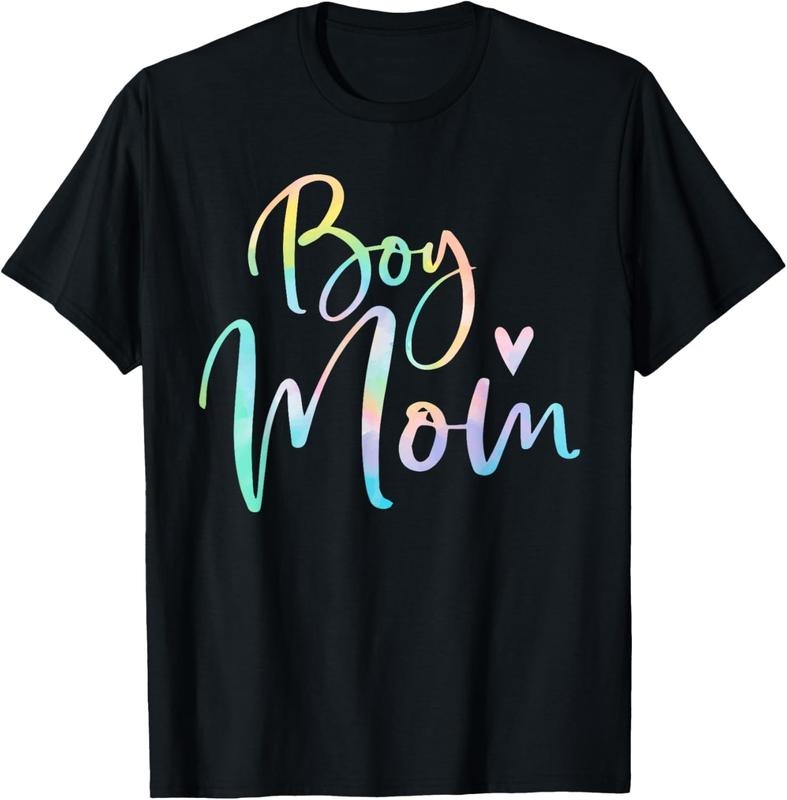 100% Cotton Boy Mom Gifts For Mother Mama Of Boys Tie Dye T-Shirt Hoodie, Sweatshirt | GrindPrints.com