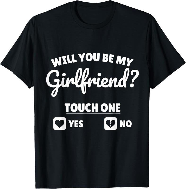 100% Cotton Boyfriend Ask her Will You Be My Girlfriend Valentine's Day T-Shirt Hoodie, Sweatshirt | GrindPrints.com