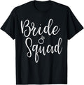 100% Cotton Bride Squad Bachelorette Party Bridesmaid Bridal Shower T-Shirts, Hoodie, Sweatshirt