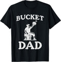 100% Cotton Bucket Dad Softball Dad Baseball Funny Father's Coach T-Shirt Hoodie, Sweatshirt | GrindPrints.com