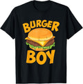 100% Cotton Burger Boy loves Cheeseburger and Hamburger T-Shirt Hoodie, Sweatshirt | GrindPrints.com
