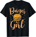 100% Cotton Burger Girl Hamburger Fast Food Snacks Lover T-Shirt Hoodie, Sweatshirt | GrindPrints.com