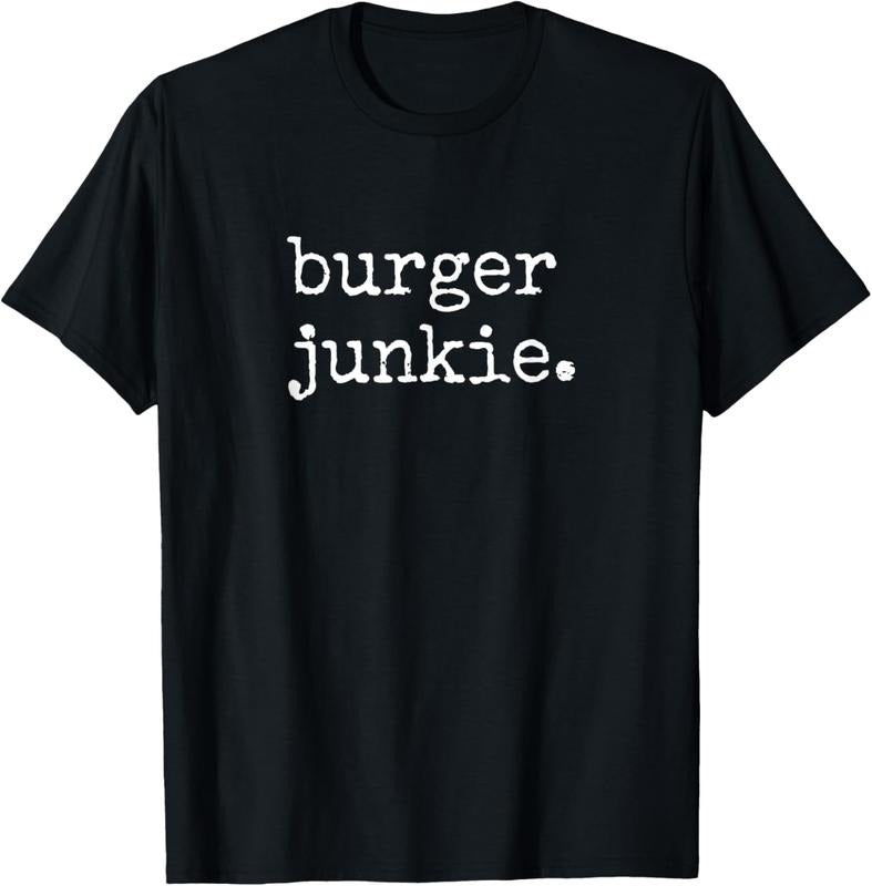 100% Cotton Burger Junkie Cheeseburger Hamburger Lover Shirts Men Women T-Shirt Hoodie, Sweatshirt | GrindPrints.com
