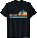 100% Cotton Cali Summer Vacation CA Palm Trees USA Retro California T-Shirt Hoodie, Sweatshirt | GrindPrints.com