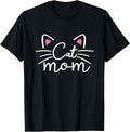 100% Cotton Cat Mom - I Love My Cat - Cat Mom Great Gift Idea - Classic T-Shirt Hoodie, Sweatshirt | GrindPrints.com