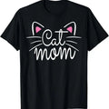 100% Cotton Cat Mom Happy Mothers Day For Cat Lovers Family Matching T-Shirt Hoodie, Sweatshirt | GrindPrints.com