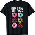 100% Cotton Check Out My Six Pack Funny Donut Lover Dad Bod Junk Food T-Shirt Hoodie, Sweatshirt | GrindPrints.com