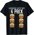 100% Cotton Check Out My Six Pack Hamburger Abs Cheeseburger Gag Gift T-Shirt Hoodie, Sweatshirt | GrindPrints.com