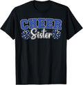 100% Cotton Cheer Sister My Favorite Cheerleader Calls Me Sisters Blue T-Shirt Hoodie, Sweatshirt | GrindPrints.com