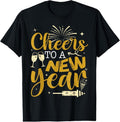 100% Cotton Cheer New Year 2025 Happy New Year New Years Eve Party T-Shirts, Hoodie, Sweatshirt