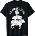 100% Cotton Chef Butcher BBQ I'd Smoke That Pork Beef Funny Father's Day T-Shirtstyle{n002}2 T-Shirts, Hoodie, Sweatshirt