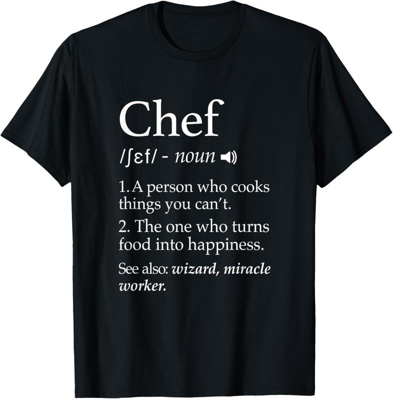 100% Cotton Chef Definition Funny Line Saying Cook Cooking Gifts Chefs T-Shirt Hoodie, Sweatshirt | GrindPrints.com