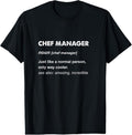 100% Cotton Chef Manager T-Shirt Hoodie, Sweatshirt | GrindPrints.com