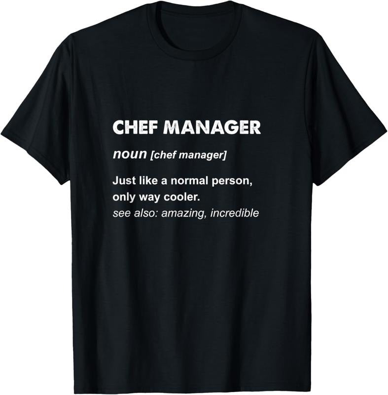 100% Cotton Chef Manager T-Shirt Hoodie, Sweatshirt | GrindPrints.com