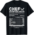 100% Cotton Chef Nutrition Facts T-Shirt Cool Chef Tee Gift For Chefs T-Shirt Hoodie, Sweatshirt | GrindPrints.com