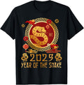 100% Cotton Chinese New Year 2025 Year Snake Happy New Year 2025 T-Shirts, Hoodie, Sweatshirt