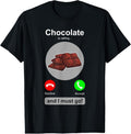 100% Cotton Chocolate Shirt Funny Chocolate Lover Candy Humor Gift T-Shirt Hoodie, Sweatshirt | GrindPrints.com