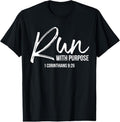 100% Cotton Christian Runner Running Gear Run Purpose Quote T-Shirts, Hoodie, Sweatshirt