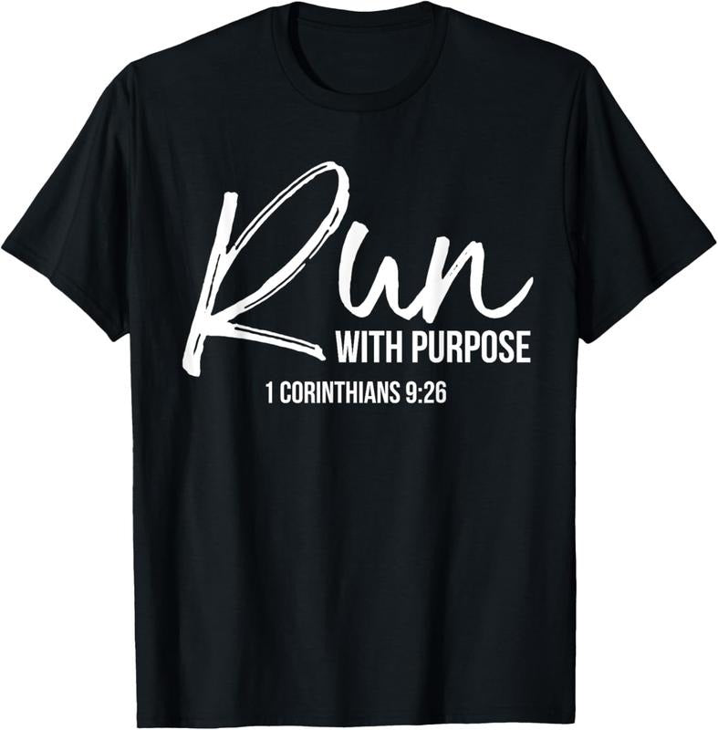 100% Cotton Christian Runner Running Gear Run Purpose Quote T-Shirts, Hoodie, Sweatshirt