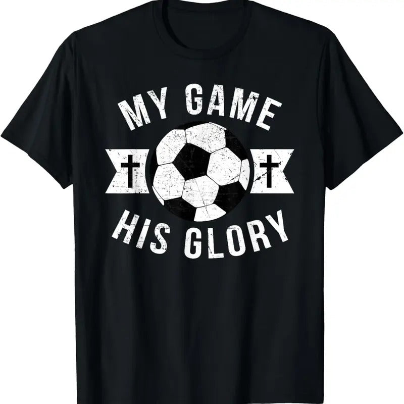 100% Cotton Christian Soccer Gifts Teen Boys Girls Sayings Phrases Cross T-Shirt Hoodie, Sweatshirt | GrindPrints.com