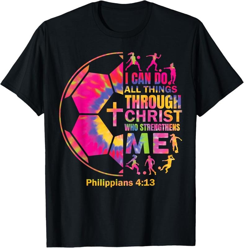 100% Cotton Christian Soccer t Shirt Girls Teen  Christ Religious T-Shirt Hoodie, Sweatshirt | GrindPrints.com