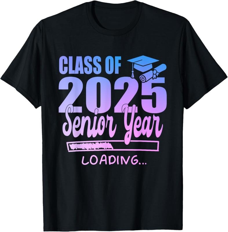 100% Cotton Class Of 2025 Senior Year Loading Funny Senior 2025 Tie Dye T-Shirt Hoodie, Sweatshirt | GrindPrints.com
