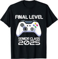 100% Cotton Class 2025 Senior Video Game Final Level School Gamer T-Shirts, Hoodie, Sweatshirt