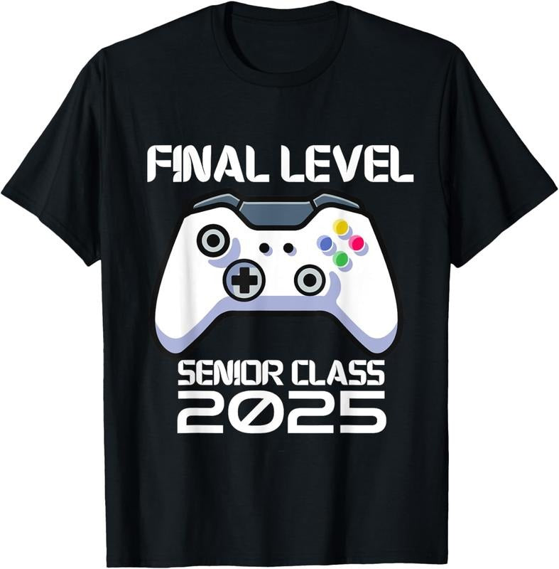100% Cotton Class 2025 Senior Video Game Final Level School Gamer T-Shirts, Hoodie, Sweatshirt