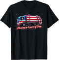 100% Cotton Cleaning Up 4 Year Of Crap Funny Trump Garbage America Flag T-Shirt Hoodie, Sweatshirt | GrindPrints.com