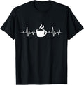 100% Cotton Coffee Heartbeat - Drinking Coffee T-Shirt Hoodie, Sweatshirt | GrindPrints.com